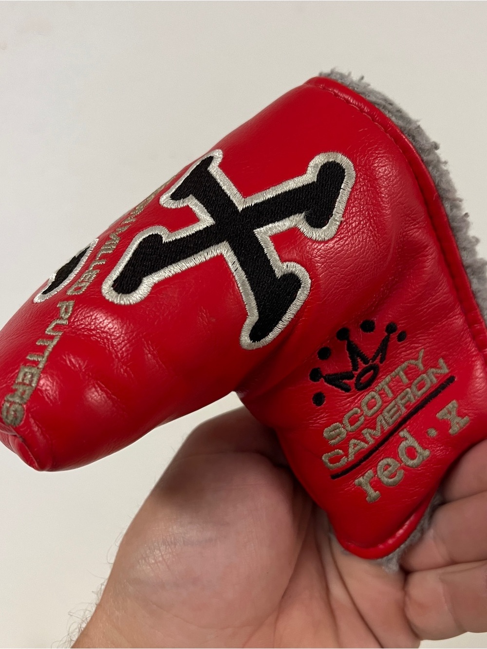 Titleist Scotty Cameron Red-X AM&E Original 2004 Velcro Putter Headcover EUC - Picture 3 of 4